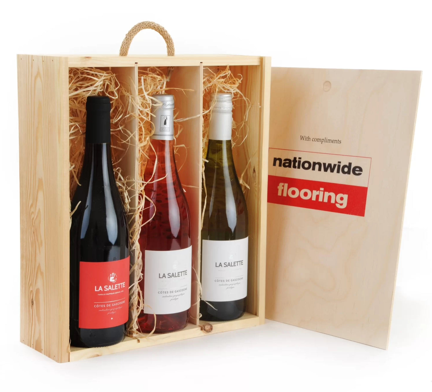 Triple Wooden Wine Gift Box